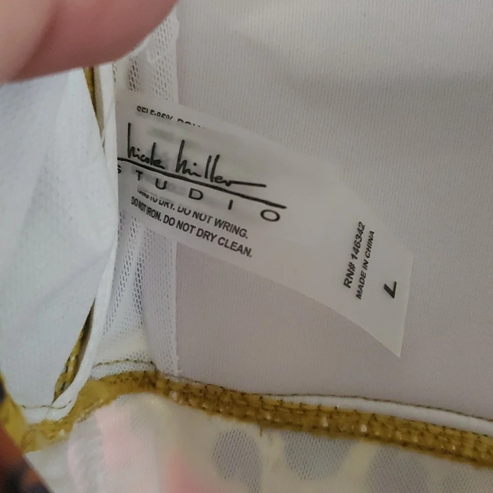 NWOT Nicole Miller Floral One-Piece Swimsuit Size Large